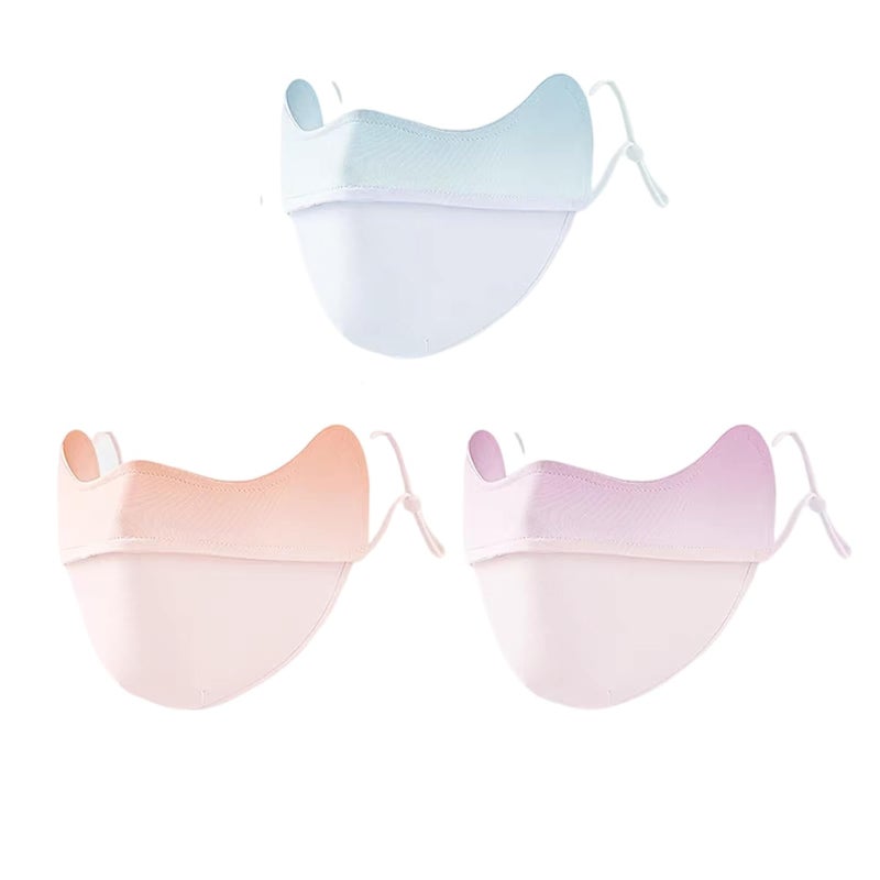 Enignic UV Face Mask Sun Protection,UPF 50+Blocks 98% of UVA/UVB Rays,UV Face Mask for Women Washable Reusable(3PCS) - Image 1